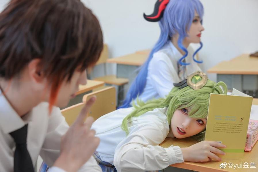 yui金鱼最新cosplay图片及拍摄分享