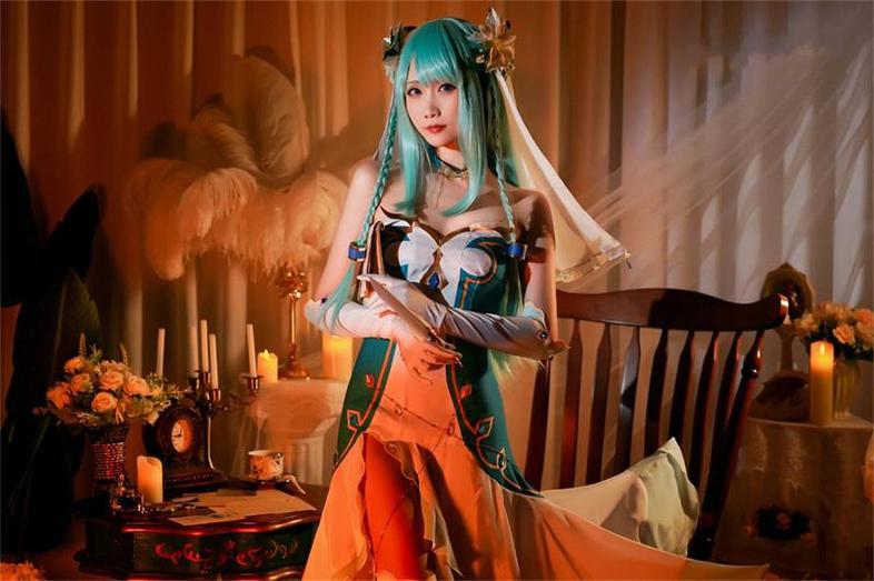 晓美嫣cos作品分享：变身为绝世仙女