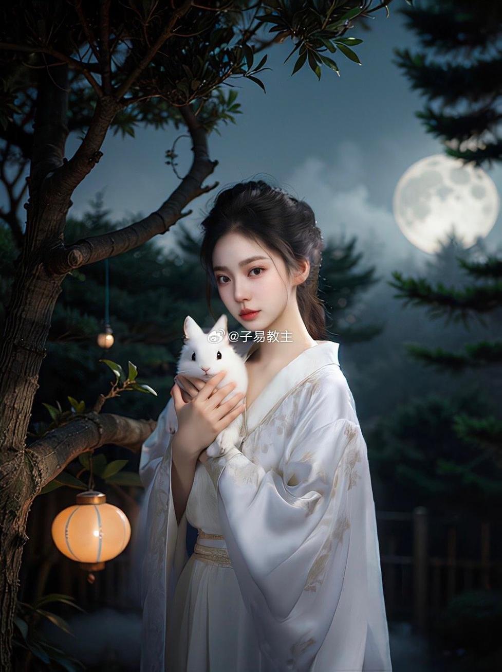 白易子教主银丝旗袍：光影美图的分享