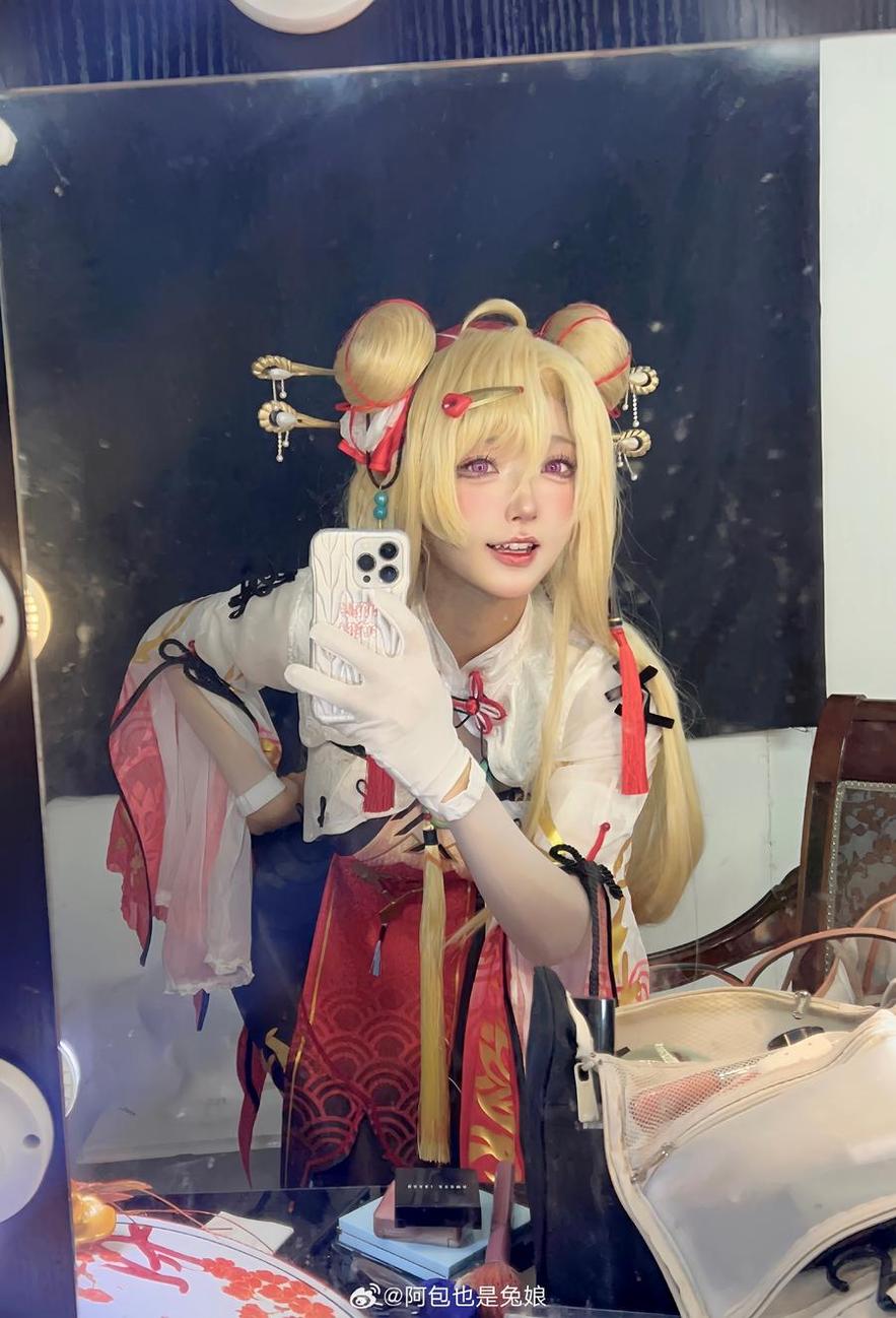 独家照片！阿包也是兔娘明日香cos全新露出