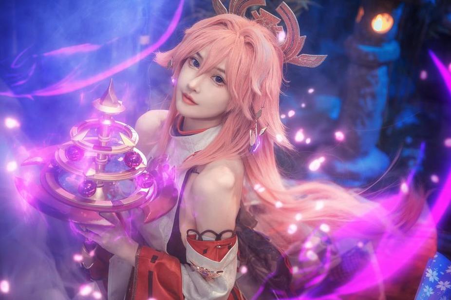 露儿大魔王cos公孙离貂蝉，展现最美作品